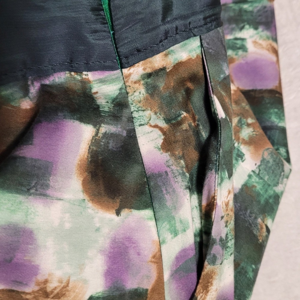 Italian Painterly Abstract Tulip Skirt Piazza Sempione LaVia 18 IT 44 Museumcore - Picture 6 of 7